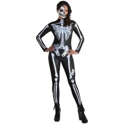 Hot Sale ✔️ Skeleton Catsuit Adult Costume by Amscan ❤️
