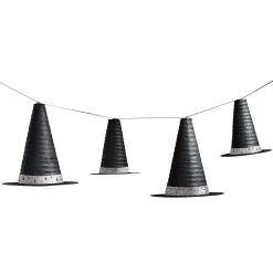 Deals 🌟 Classic Black & White Halloween Witch Hat Lanterns by Amscan 🥰