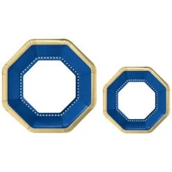 Best Sale ⌛ Octagonal Premium Party Paper Plates Set by Amscan 🔔 -Amscan Sales Shop D521302S 1