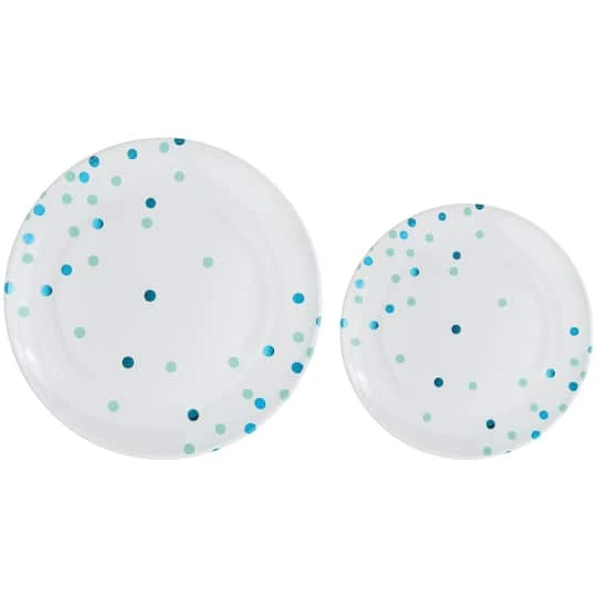 New β€οΈ Round Hot Stamped Plastic Plates Multipack by Amscan π 3 New β€οΈ Round Hot Stamped Plastic Plates Multipack by Amscan π - Image 3