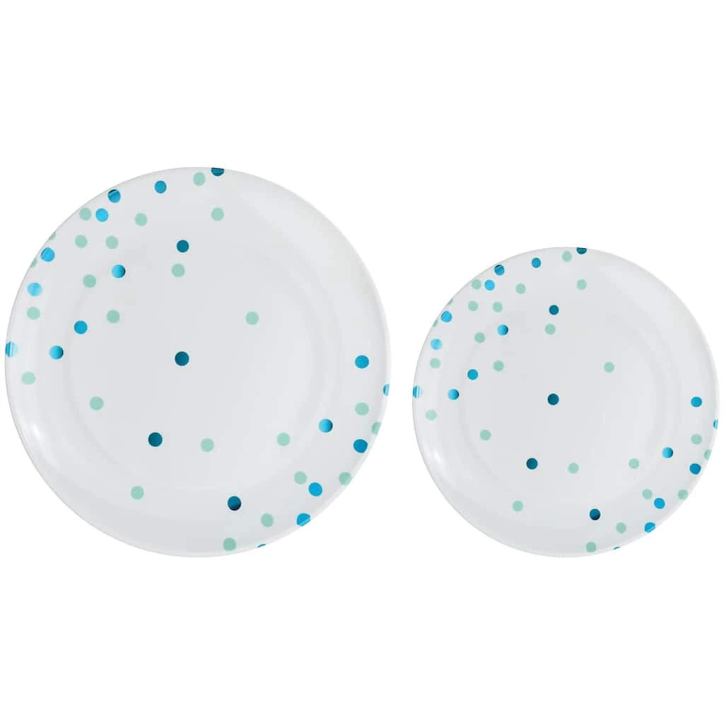 New β€οΈ Round Hot Stamped Plastic Plates Multipack by Amscan π 1 New β€οΈ Round Hot Stamped Plastic Plates Multipack by Amscan π
