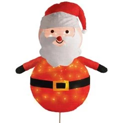 Budget ❤️ Christmas Medium Stand Up Santa Lantern by Amscan ✨