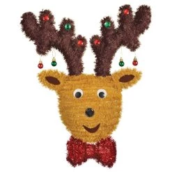Hot Sale 🤩 Hanging Tinsel Christmas Reindeer With Ornaments by Amscan 🎁