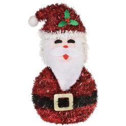 Best deal 😀 3D Deluxe Tinsel 🛒 Christmas Santa by Amscan ⭐