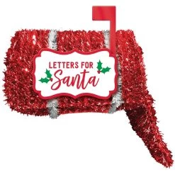 Best deal ✔️ 3D Deluxe Tinsel ✨ Christmas Mailbox by Amscan 💯