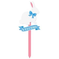 Cheapest 👏 3ft. Welcome Easter Bunny Stake by Amscan ✨