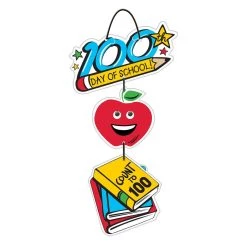 Buy ⭐ 100th Day of School MDF Hanging Sign by Amscan ⌛
