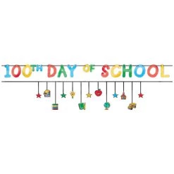 Hot Sale 😍 100th Day of School Banners by Amscan 👏