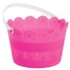 Coupon ⌛ Bright Pink Scalloped Easter Buckets, 7ct. by Amscan ✨