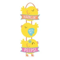 Buy 🔥 Hanging With My Peeps Easter Triple Hanging Sign by Amscan 🧨