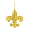 Outlet 🔔 14'' Gold Fleur de Lis Hanging Decoration by Amscan 🤩