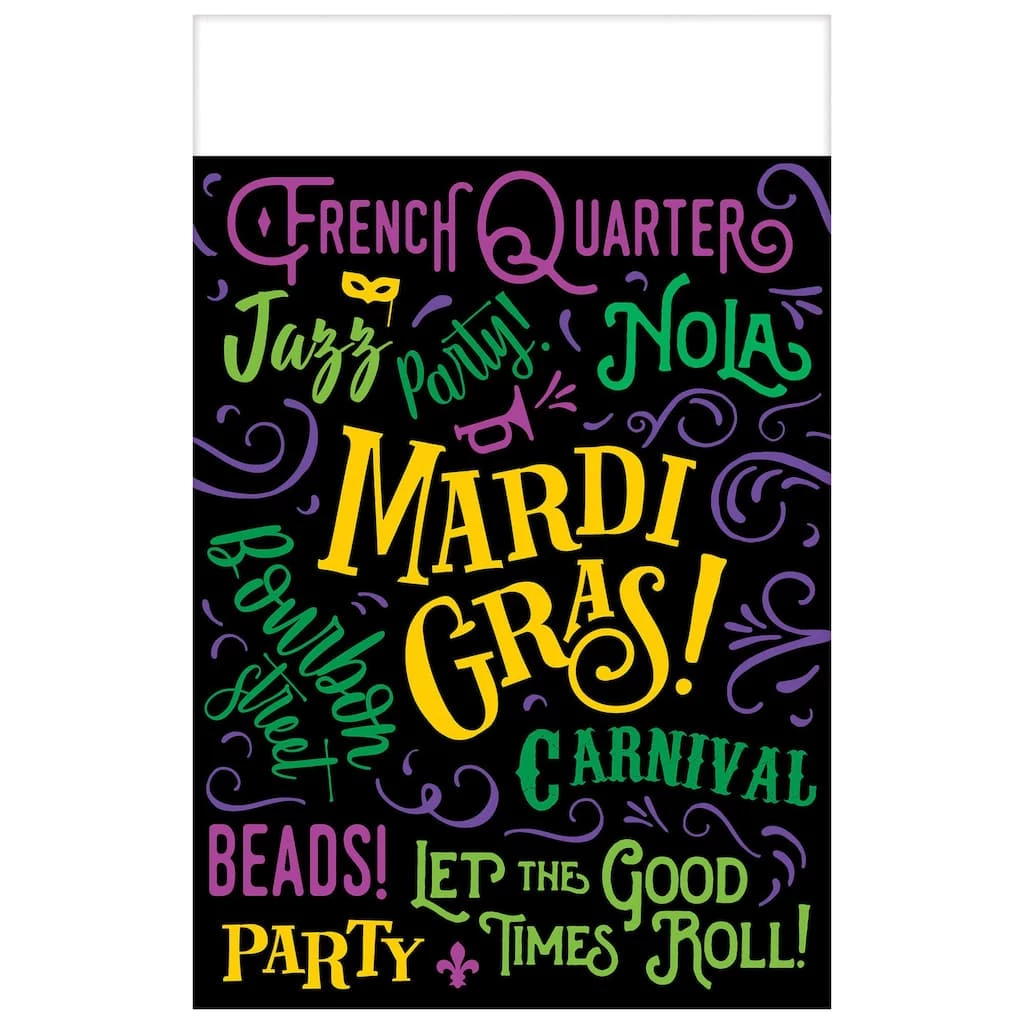 Outlet β 84" Mardi Gras Good Times Plastic Table Cover by Amscan π 1 Outlet β 84" Mardi Gras Good Times Plastic Table Cover by Amscan π