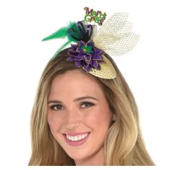 Best deal 🎁 Mardi Gras Fascinator Clip by Amscan 😉