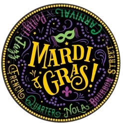 Outlet 🛒 7" Mardi Gras Good Times Paper Plates, 60ct. by Amscan 👍
