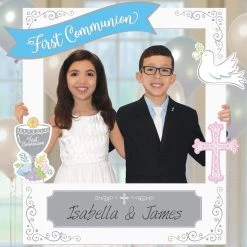 Best Pirce 🌟 Giant Customizable First Communion Photo Frame Kit by Amscan ⭐