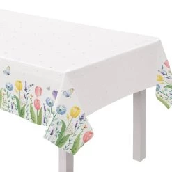 Best deal 😉 90" Spring Tulip Garden Fabric Table Covers, 2ct. by Amscan ⭐