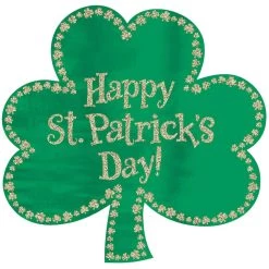 Best reviews of 🌟 16" Green Glitter Shamrock St. Patrick's Day Cutouts, 7ct. by Amscan ✔️