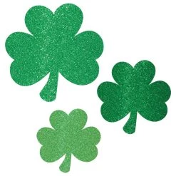 Coupon 👏 St. Patrick's Day Glitter Shamrock Cutouts, 50ct. by Amscan ✨