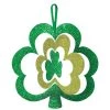 Cheapest 💯 St. Patrick's Day Spinning Glitter Shamrock Sign, 5ct. by Amscan 🔥