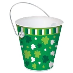 Cheap 👍 St. Patrick's Day Metal Bucket, 5ct. by Amscan ❤️