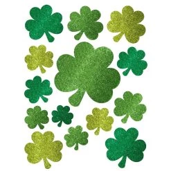 Cheapest 🔔 St. Patrick's Day Vinyl Shamrock Window Decorations by Amscan 🔥