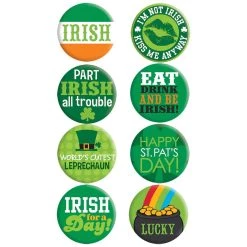 Flash Sale ✔️ St. Patrick's Day Party Buttons, 24ct. by Amscan ❤️