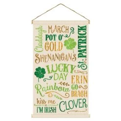 Best Pirce 👍 St. Patrick's Day Large Canvas Hanging Wall Sign by Amscan ❤️
