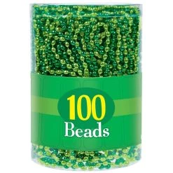 Brand new ✨ St. Patrick's Day Green Bead Necklaces, 100ct. by Amscan 🤩