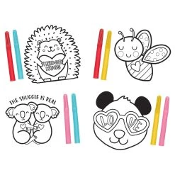 Discount 🥰 Valentine's Day Fuzzy Art Mega Value Pack Favors by Amscan 🛒