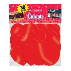 Best deal 🛒 Valentine's Day Red Heart Cutouts Mega Value Pack by Amscan 👏