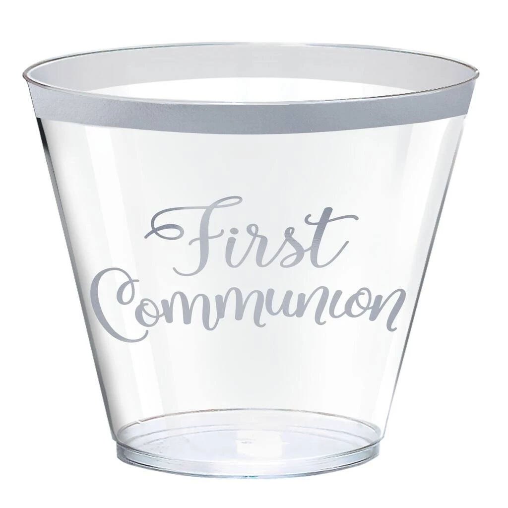 Budget π€© 9oz. Metallic Silver First Communion Plastic Cups, 30ct. by Amscan π 1 Budget π€© 9oz. Metallic Silver First Communion Plastic Cups, 30ct. by Amscan π