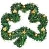 Best Sale 🌟 22'' St. Patrick's Day Light Up Tinsel Shamrock Wreath by Amscan ⌛