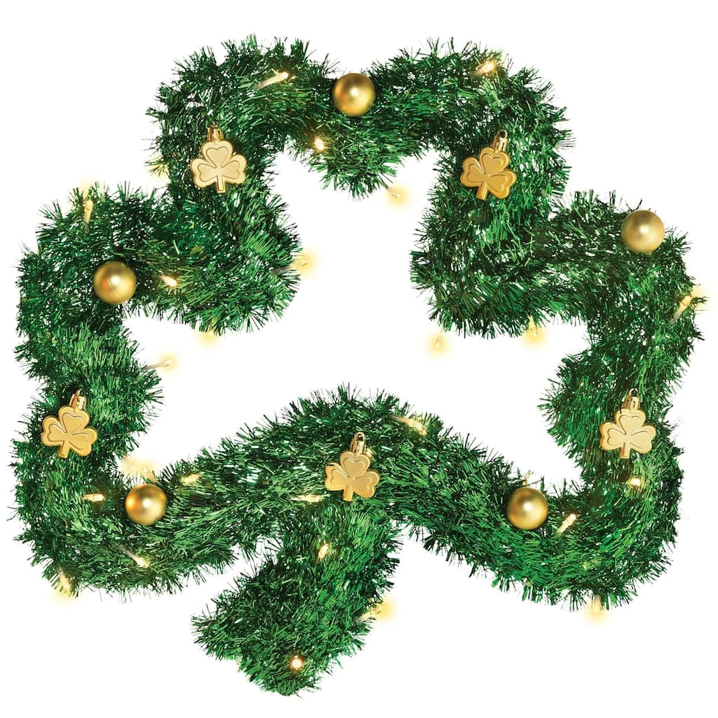 Best Sale π 22'' St. Patrick's Day Light Up Tinsel Shamrock Wreath by Amscan β 1 Best Sale π 22'' St. Patrick's Day Light Up Tinsel Shamrock Wreath by Amscan β