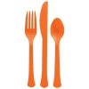 Hot Sale 🔔 Orange Peel Heavy Weight Plastic Cutlery Assortment, 160ct. by Amscan 😍