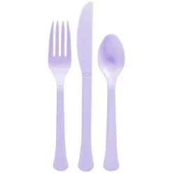 Best Pirce ⭐ Lavender Heavy Weight Plastic Cutlery Assortment, 160ct. by Amscan 🛒
