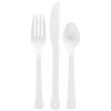 Best Sale ⭐ White Heavy Weight Plastic Cutlery Assortment, 160ct. by Amscan 👍