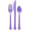 New 🥰 Purple Heavy Weight Plastic Cutlery Assortment, 160ct. by Amscan ⭐
