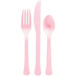 Flash Sale 🌟 Pink Heavy Weight Plastic Cutlery Assortment, 160ct. by Amscan 😉