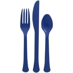 Best deal 😀 Navy Heavy Weight Plastic Cutlery Assortment, 160ct. by Amscan ✨