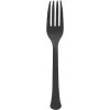 Brand new ⭐ Jet Black Heavy Weight Plastic Forks, 150ct. by Amscan ✨