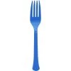 Outlet 😀 Bright Royal Blue Heavy Weight Plastic Forks, 150ct. by Amscan 🥰