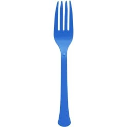 Outlet 😀 Bright Royal Blue Heavy Weight Plastic Forks, 150ct. by Amscan 🥰