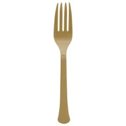 Best deal 🥰 Gold Heavy Weight Plastic Forks, 150ct. by Amscan ⭐