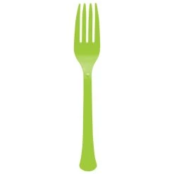 Flash Sale 👏 Kiwi Green Heavy Weight Plastic Forks, 150ct. by Amscan ⌛