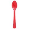 Outlet ✨ Apple Red Heavy Weight Plastic Spoons, 150ct. by Amscan 🥰