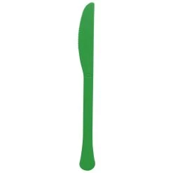 Buy 🎁 Festive Green Heavy Weight Plastic Knives, 150ct. by Amscan 🎁