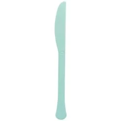 Promo ❤️ Robin's Egg Blue Heavy Weight Plastic Knives, 150ct. by Amscan ⭐