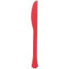 Hot Sale ✔️ Apple Red Heavy Weight Plastic Knives, 150ct. by Amscan ⌛