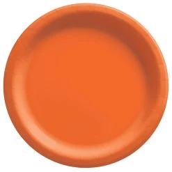 Top 10 ⌛ 10" Orange Peel Round Paper Plates, 80ct. by Amscan 😍