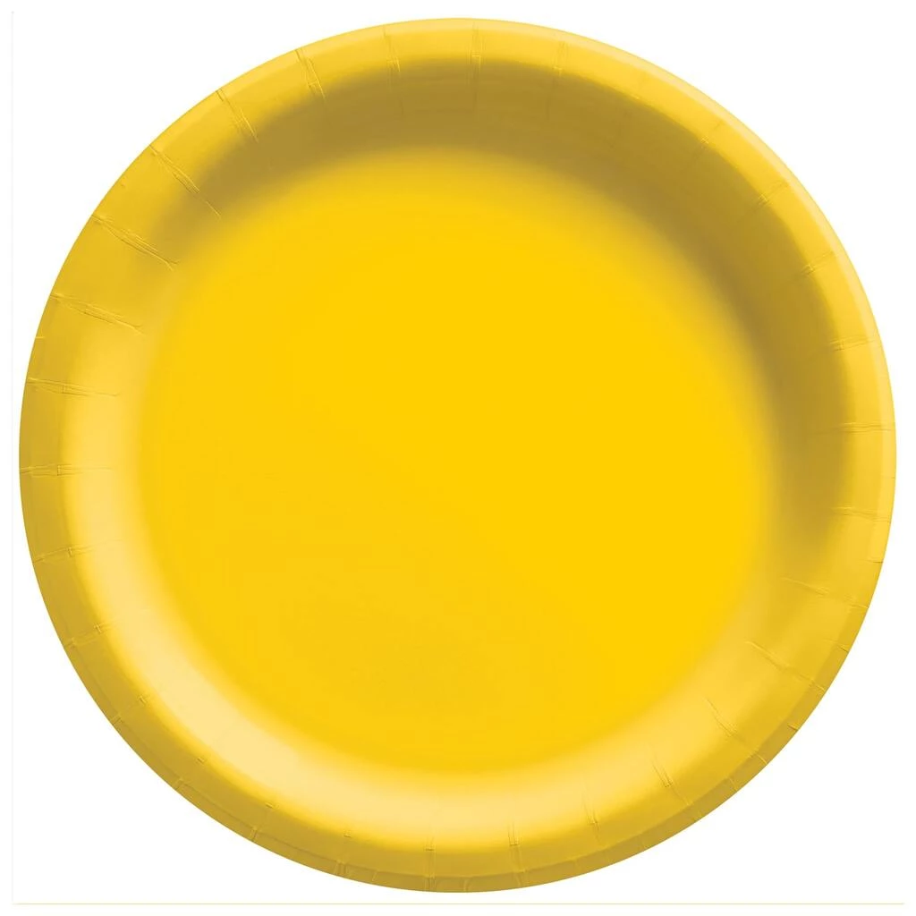 Wholesale π 10" Yellow Sunshine Round Paper Plates, 80ct. by Amscan π 1 Wholesale π 10" Yellow Sunshine Round Paper Plates, 80ct. by Amscan π